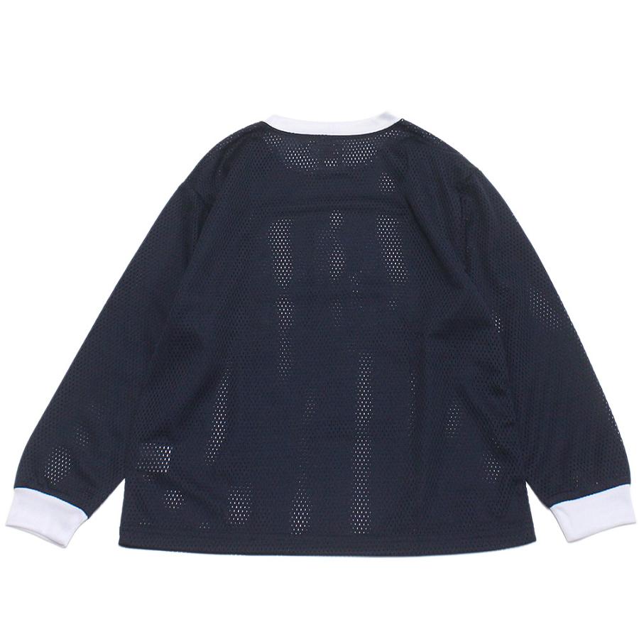 長袖Tシャツ "THE PARK SHOP ザ・パークショップ" DO WIDE MESH フットボールTシャツ ネイビー