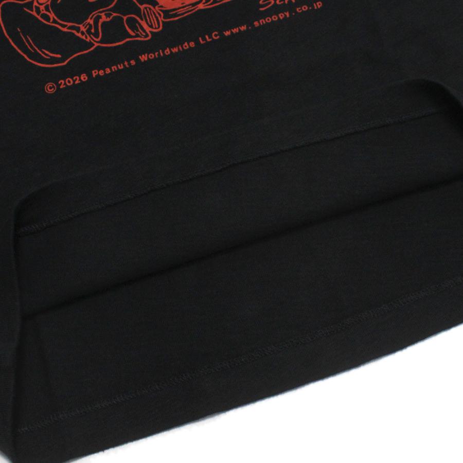 半袖Tシャツ "DD×スヌーピー　デニムアンドダンガリー" テンジク SNOOPY EVER SEEN TEE 2BK黒の画像