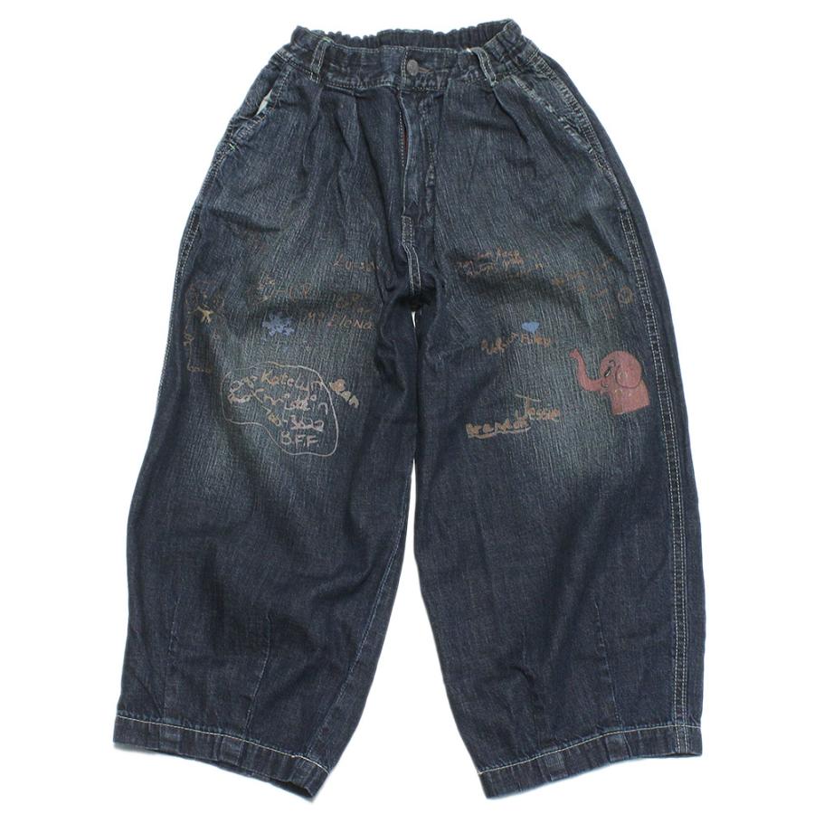 デニム＆ダンガリー DENIM DUNGAREE ラクガキロングパンツ 新品02 デニム＆ダンガリー DENIM DUNGAREE ラクガキロングパンツ 新品02