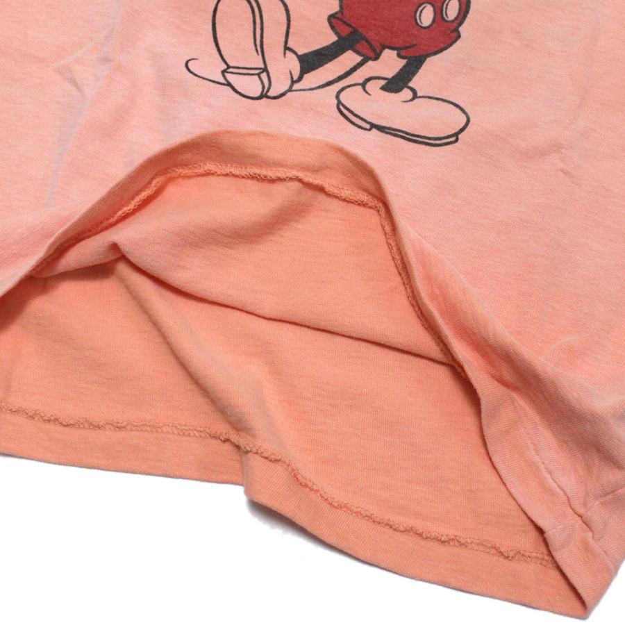 半袖Tシャツ "DD×ミッキー" 子供服 ビンテージテンジク MICKEY ラクガキ TEE 15ORオレンジ｜millibar｜04