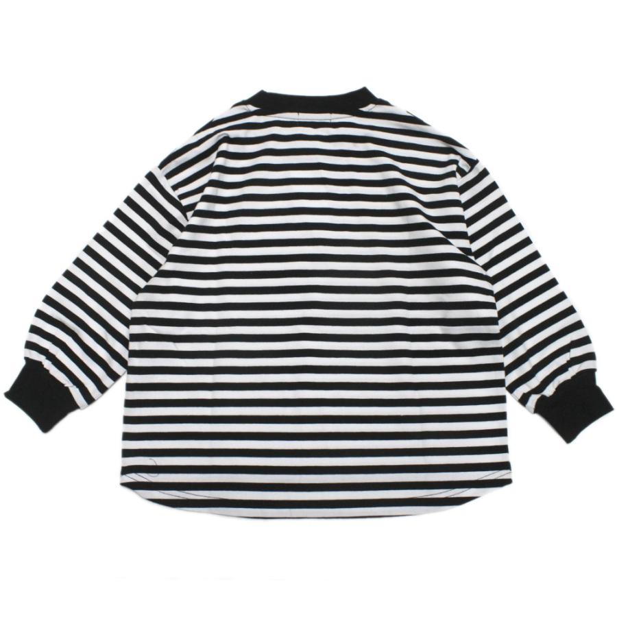 長袖Tシャツ "ジェネレーター" 子供服 ボーダー L/S Tシャツ ブラック(BK)｜millibar｜03