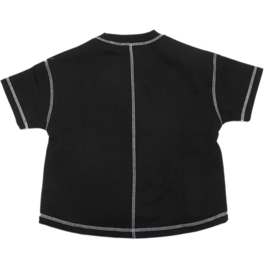 半袖Tシャツ "ジェネレーター" 子供服 ポンチプルオーバー ブラック(BK)｜millibar｜03