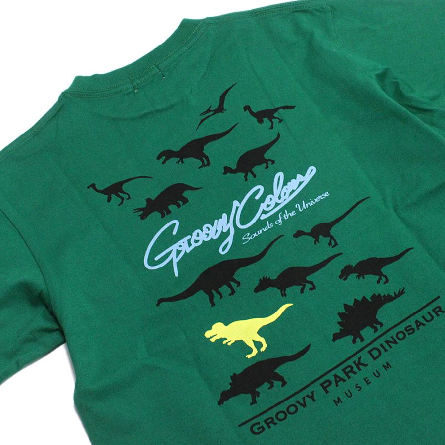 半袖Tシャツ "グルーヴィーカラーズ グルービーカラーズ" 子供服 テンジク DINOSAUR TEE 8GNグリーン｜millibar｜05