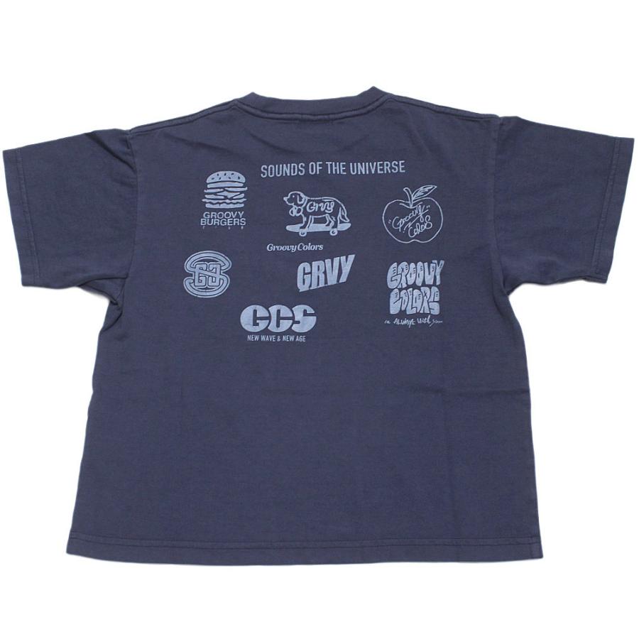半袖Tシャツ "グルーヴィーカラーズ グルービーカラーズ" テンジク オーバーダイ S/S TEE 4NV紺の画像
