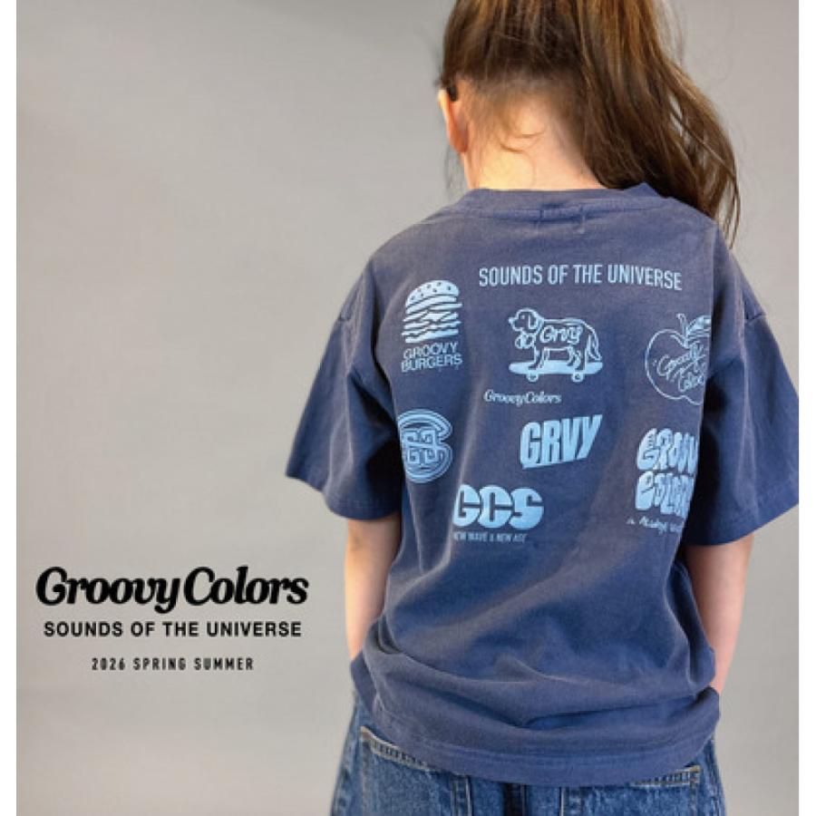 半袖Tシャツ "グルーヴィーカラーズ グルービーカラーズ" テンジク オーバーダイ S/S TEE 4NV紺の画像