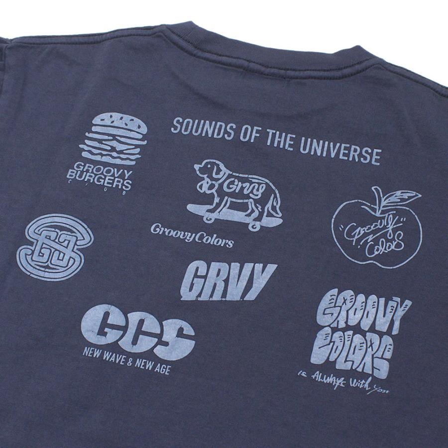 半袖Tシャツ "グルーヴィーカラーズ グルービーカラーズ" テンジク オーバーダイ S/S TEE 4NV紺の画像