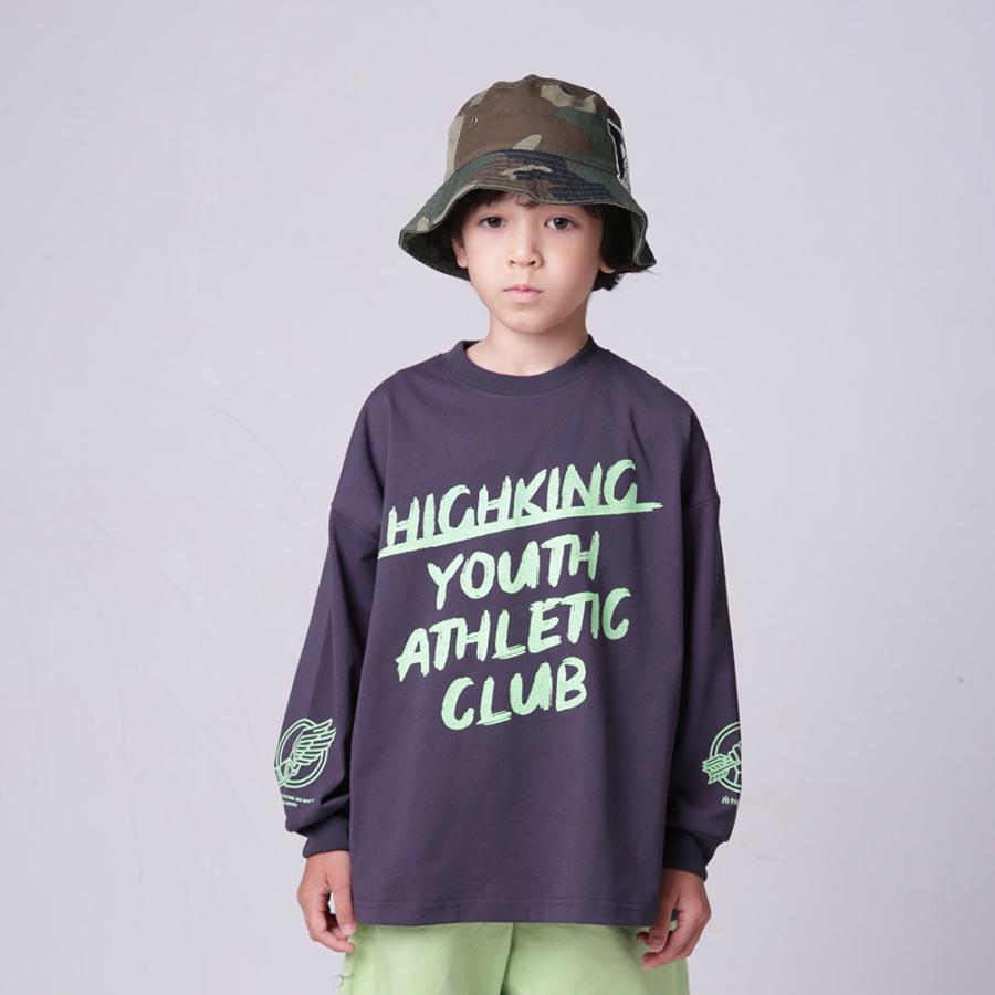 長袖Tシャツ "highking ハイキング" 子供服 youth longスリーブ ブラック｜millibar｜02