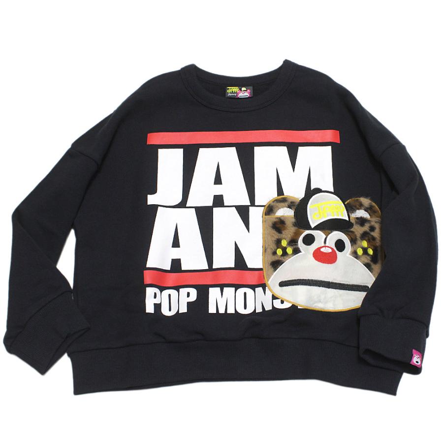 トレーナー・ニット \"JAM\"" リュックテンチョー ワイドトレーナー ブラック"_5