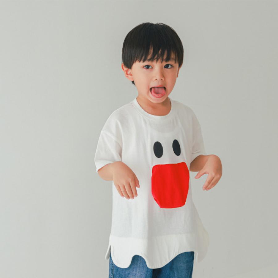 半袖Tシャツ "ニコフラート/子供服" 子供服 おばけ型Tシャツ オフホワイト(OW)｜millibar｜02