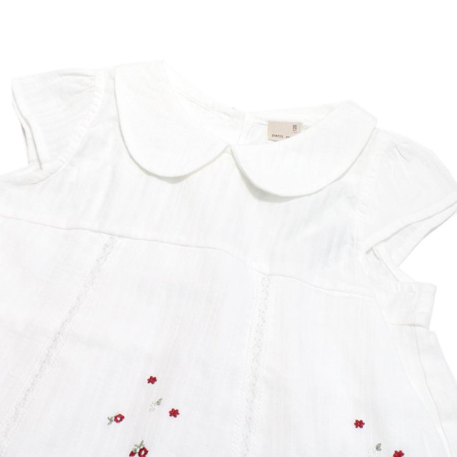 シャツ・ブラウス "プティマイン  petit main" 子供服 刺繍チュニック オフホワイト(03)｜millibar｜04