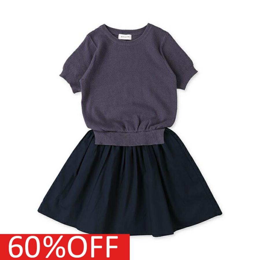 セール 50 Off ワンピース Quoti Use Fith クゥオティユースフィス 子供服 ナナメアミニット切リ替エワンピース 17cgrチャコール Quf 03 5900 子供服ミリバール ヤフーショップ 通販 Yahoo ショッピング