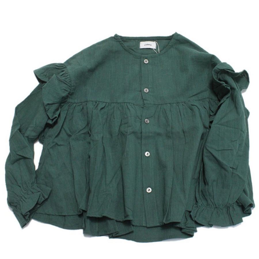 【BARNEYS NEWYORK】ブラウス　袖フリル 38 上品　ネイビー フォクシーニューヨーク Blouse Flounce Petal 39469 ブラウス