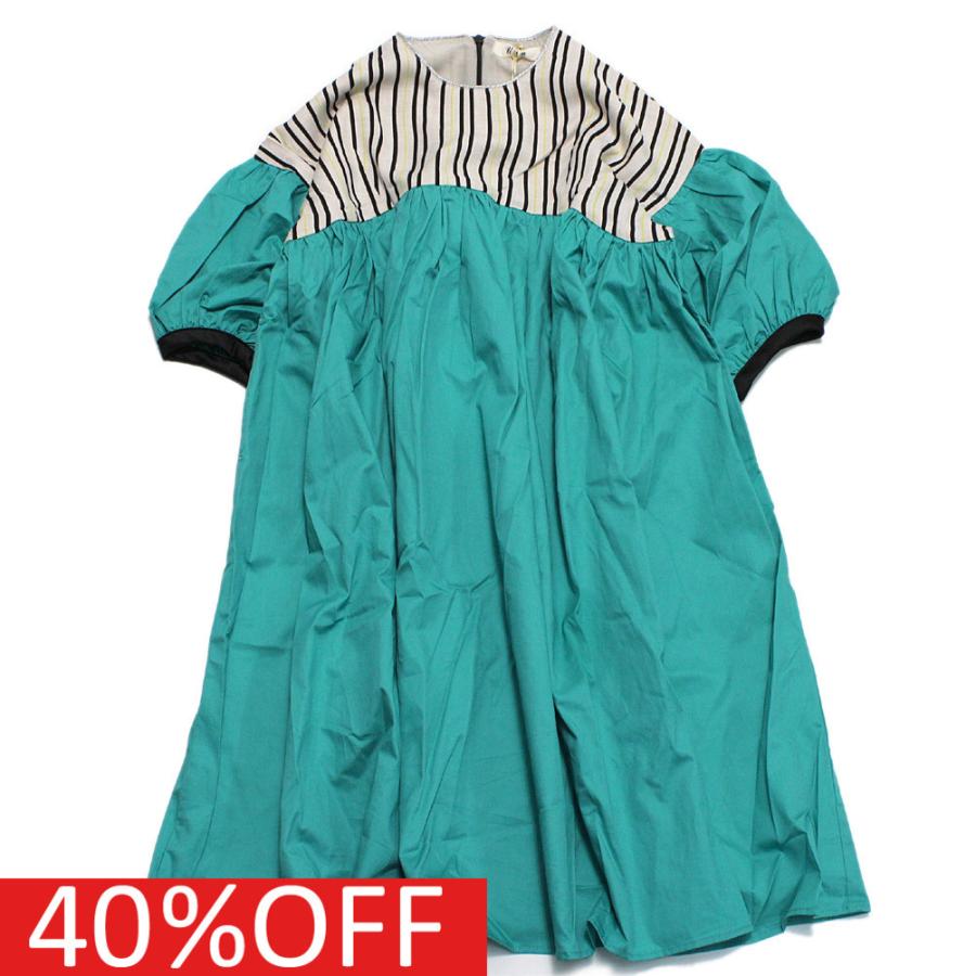 セール 40 Off ワンピース ユニカ 子供服 ネオンストライプボリュームワンピース エメラルドグリーン 38 Uni 02 6900 子供服ミリバール ヤフーショップ 通販 Yahoo ショッピング