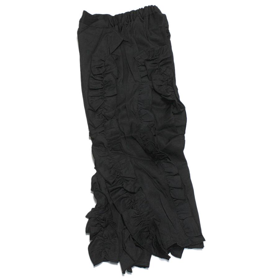 UNICA 【unica】　アシメフリルパンツ　LADIES ブラック unica セール 「50%OFF」 ロングパンツ 