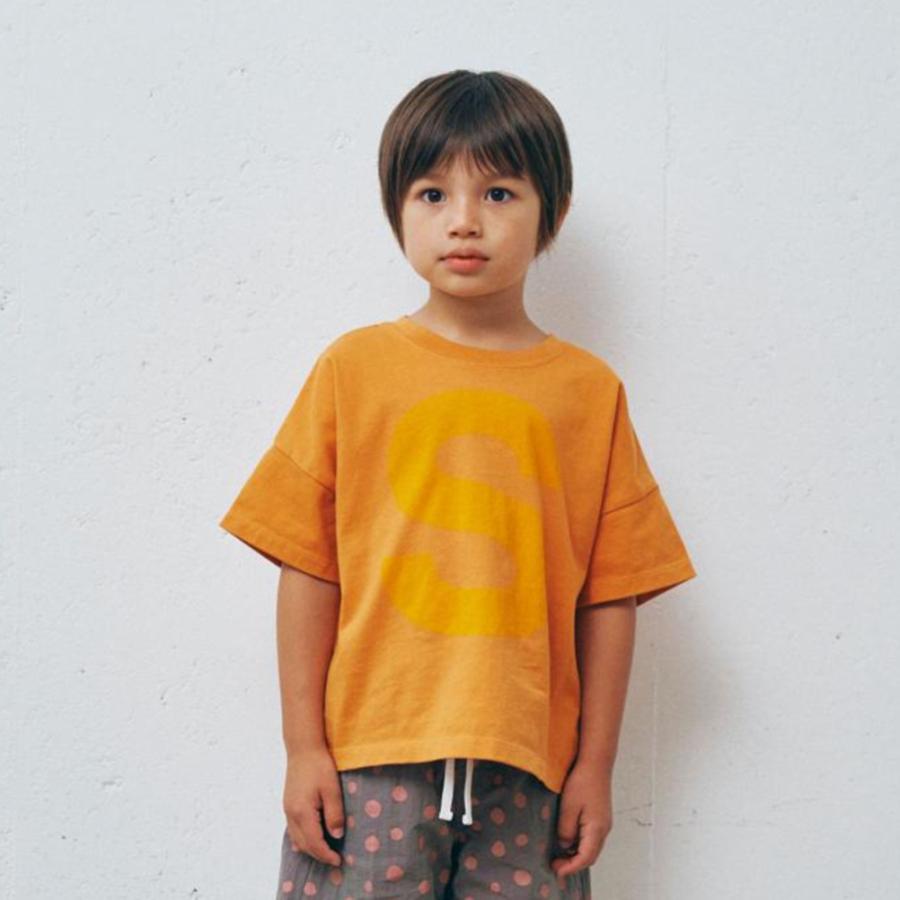 半袖Tシャツ "セスタヴォカーレ" 子供服 キャピタルレターTシャツ ブリック｜millibar｜02