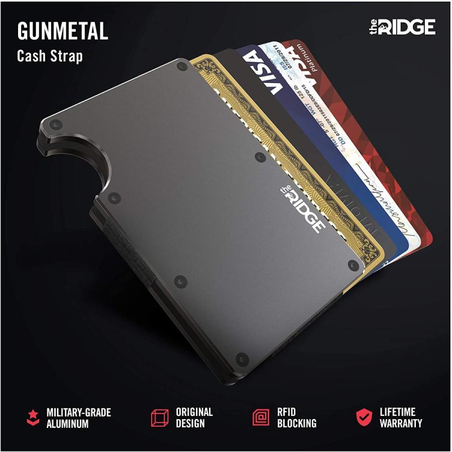 ザ リッジ the RIDGE キャッシュストラップ メンズ アルミニウム 並行輸入品 (ガンメタル) ザ リッジ the RIDGE キャッシュストラップ メンズ アルミニウム 並行輸入品 ガンメタル
