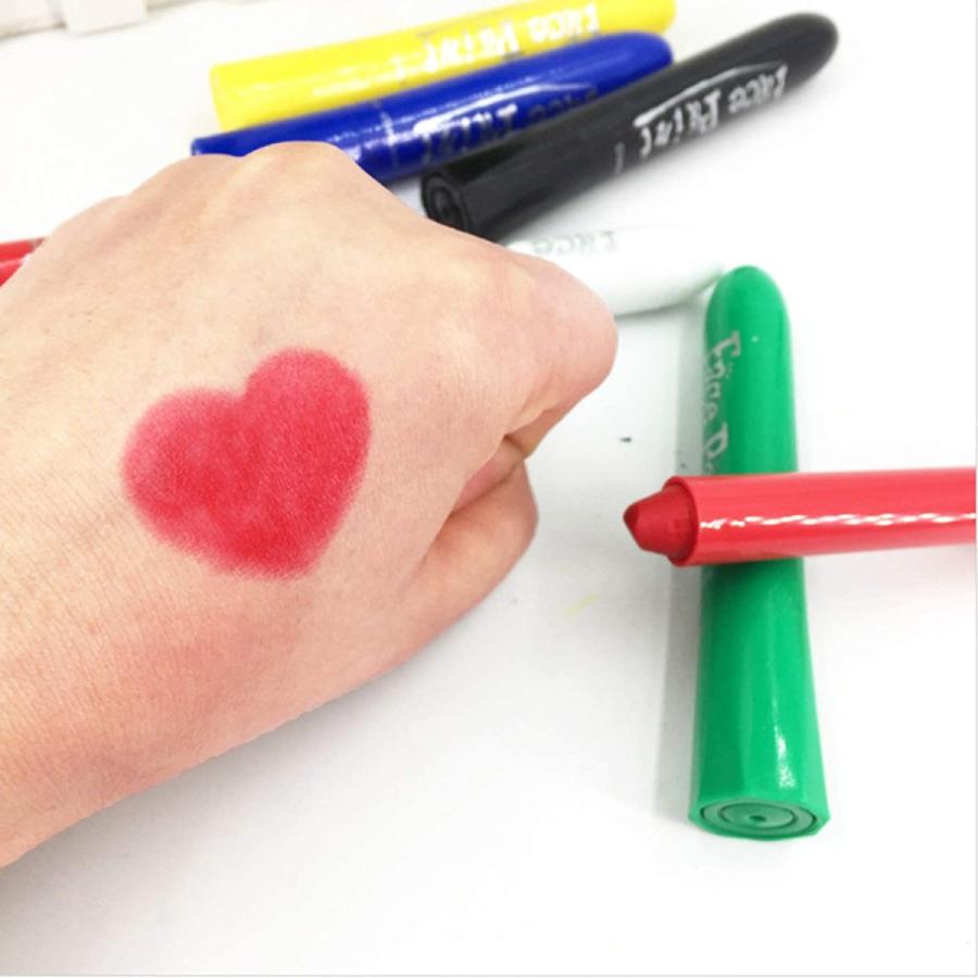 Mm Uu フェイスペイント クレヨン 12色 ボディペイント 安全 無毒 簡単水洗 子供使用できる 顔ペン 絵の具 ハロウィン 仮装 コス Million Got 通販 Yahoo ショッピング