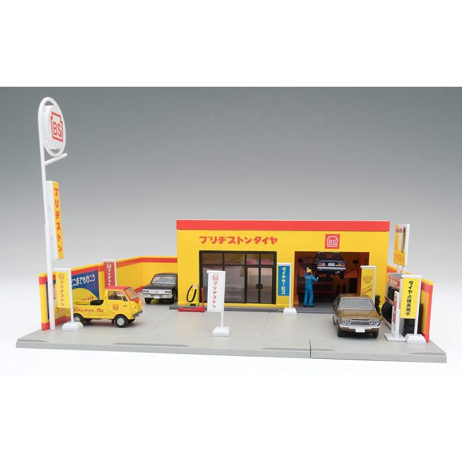 トミーテック トミカラマ ヴィンテージ 1/64 05b タイヤショップ (ブリヂストン) ミニカー用 ABS樹脂製 アクセサリー 完成品 トミーテック トミカラマ ヴィンテージ 1/64 05b タイヤショップ ブリヂストン ミニカー用 ABS樹脂製 アクセサリー 完成品