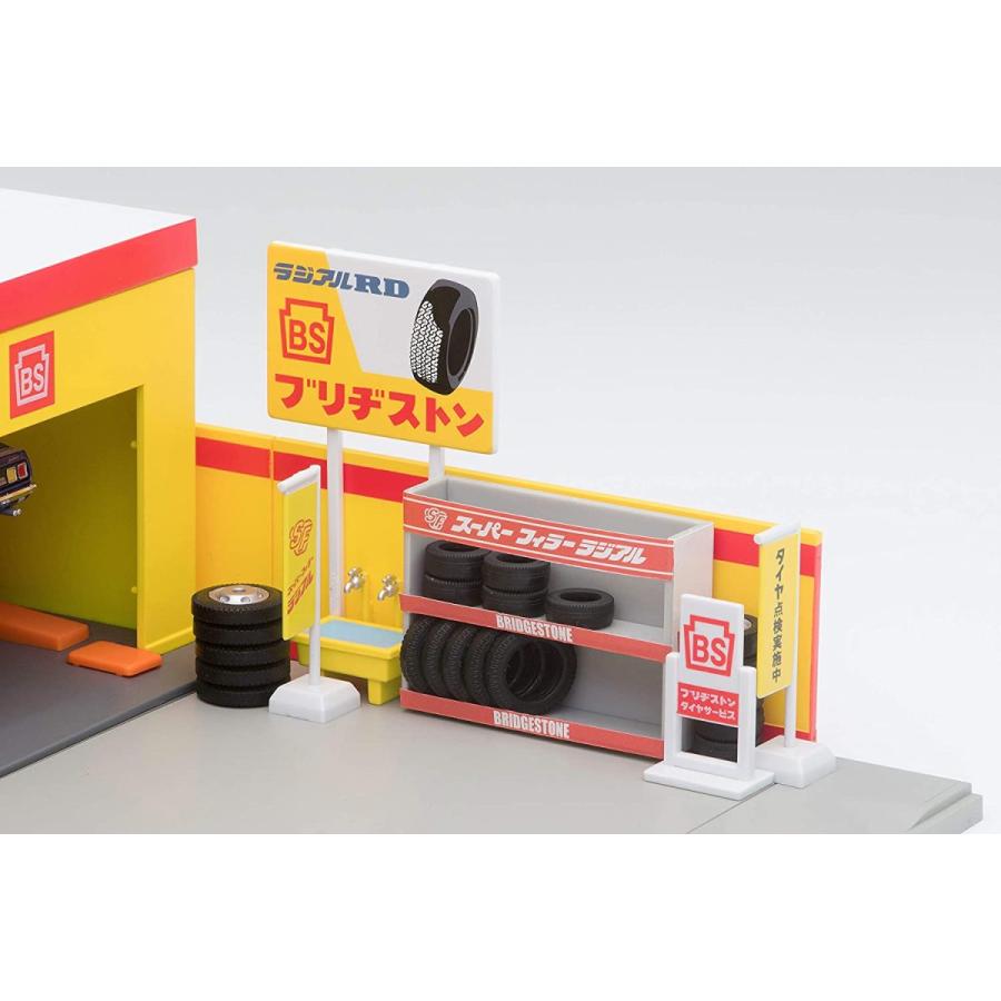 トミーテック トミカラマ ヴィンテージ 1/64 05b タイヤショップ (ブリヂストン) ミニカー用 ABS樹脂製 アクセサリー 完成品 トミーテック トミカラマ ヴィンテージ 1/64 05b タイヤショップ ブリヂストン ミニカー用 ABS樹脂製 アクセサリー 完成品
