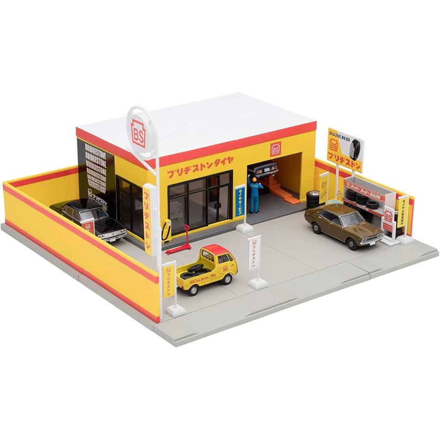 トミーテック トミカラマ ヴィンテージ 1/64 05b タイヤショップ (ブリヂストン) ミニカー用 ABS樹脂製 アクセサリー 完成品 トミーテック トミカラマ ヴィンテージ 1/64 05b タイヤショップ ブリヂストン ミニカー用 ABS樹脂製 アクセサリー 完成品