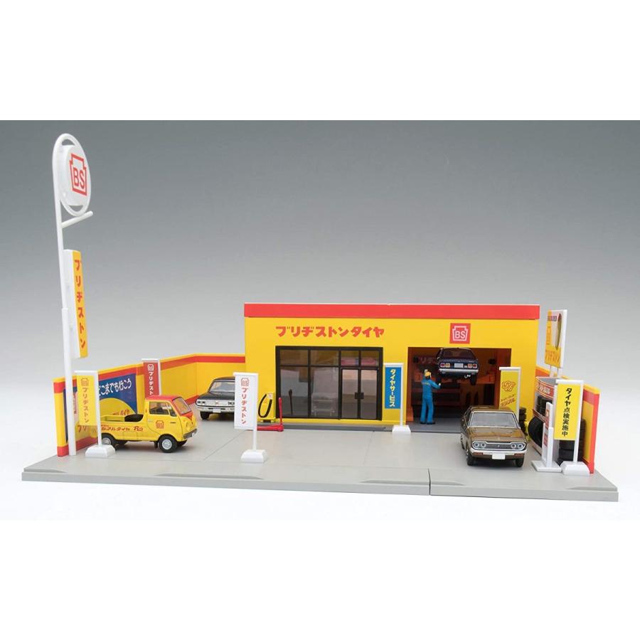 トミーテック トミカラマ ヴィンテージ 1/64 05b タイヤショップ (ブリヂストン) ミニカー用 ABS樹脂製 アクセサリー 完成品 トミーテック トミカラマ ヴィンテージ 1/64 05b タイヤショップ ブリヂストン ミニカー用 ABS樹脂製 アクセサリー 完成品