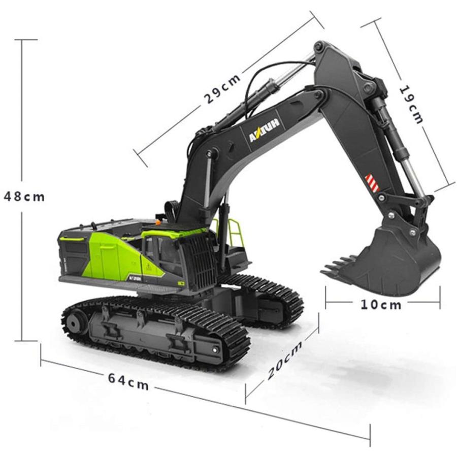 億騰 令和二年9月最新型 合金版 RCショベルカー ラジコン 掘削機 2.4GHz無線 22CHパワーショベル 旋回 LEDライト搭載 ミニ 億騰 令和二年9月最新型 合金版 RCショベルカー ラジコン 掘削機 4GHz無線 22CHパワーショベル 旋回 LEDライト搭載 ミニ