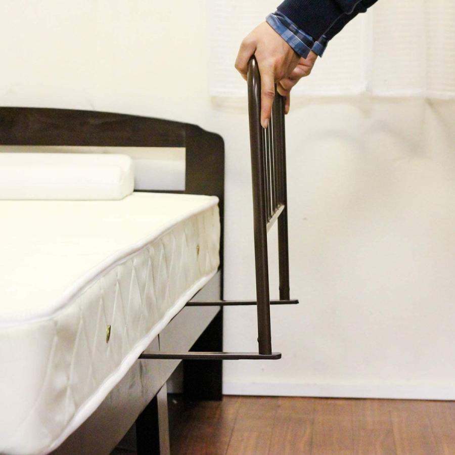 高級な 不二貿易 ベッドガード ハイタイプ 高さ45cm ブラウン 転落防止 Dprd Jatimprov Go Id