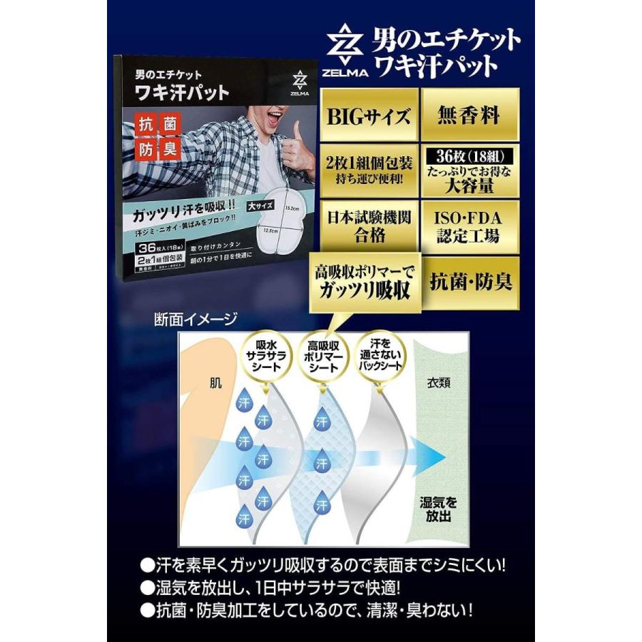 卓越 ZELMA わきあせパット メンズ 抗菌防臭 国内検査5種合格 BIGサイズ 貼付簡単 36枚 大容量 無香料 wantannas.go.id 卓越 ZELMA わきあせパット メンズ 抗菌防臭 国内検査5種合格 BIGサイズ 貼付簡単 36枚 大容量 無香料 wantannas.go.id