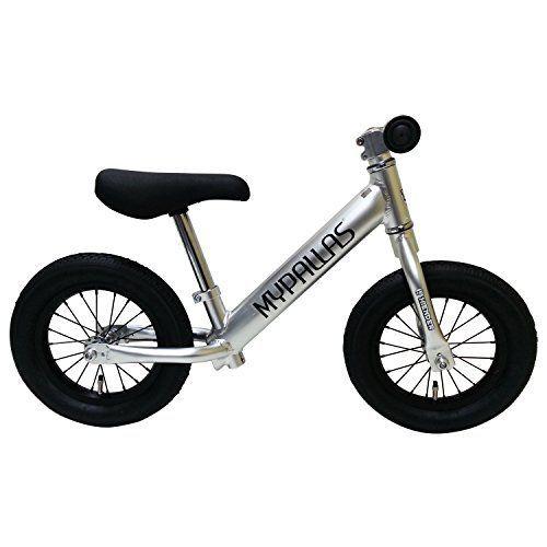 My Pallas(マイパラス) 子ども用ペダルなし自転車 スーパーハイエンダー 軽量アルミフレーム エアータイヤ 12インチ シルバー M