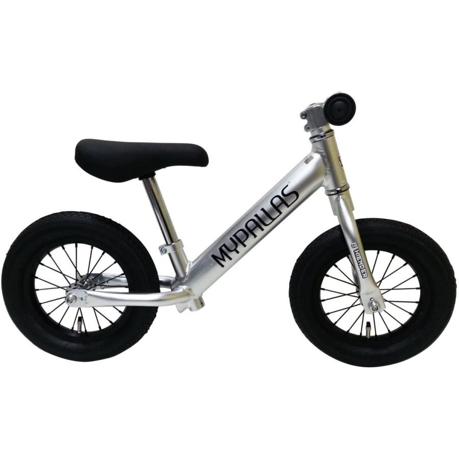 My Pallas(マイパラス) 子ども用ペダルなし自転車 スーパーハイエンダー 軽量アルミフレーム エアータイヤ 12インチ シルバー M My Pallas マイパラス 子ども用ペダルなし自転車 スーパーハイエンダー 軽量アルミフレーム エアータイヤ 12インチ シルバー