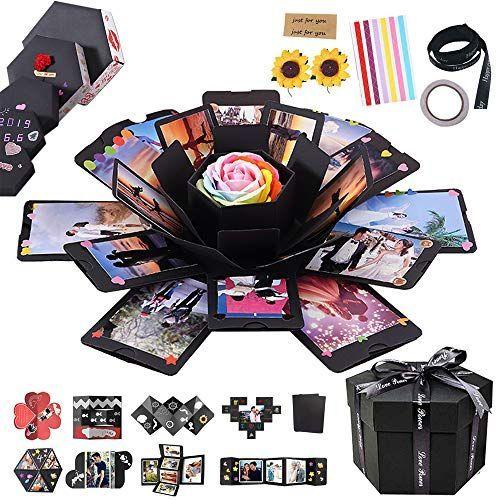 サプライズボックス クリエイティブ スクラップブック ハンドメイド 爆発ボックス 手作り ラブメモリフォトアルバム 贈り物 ギフトボックス