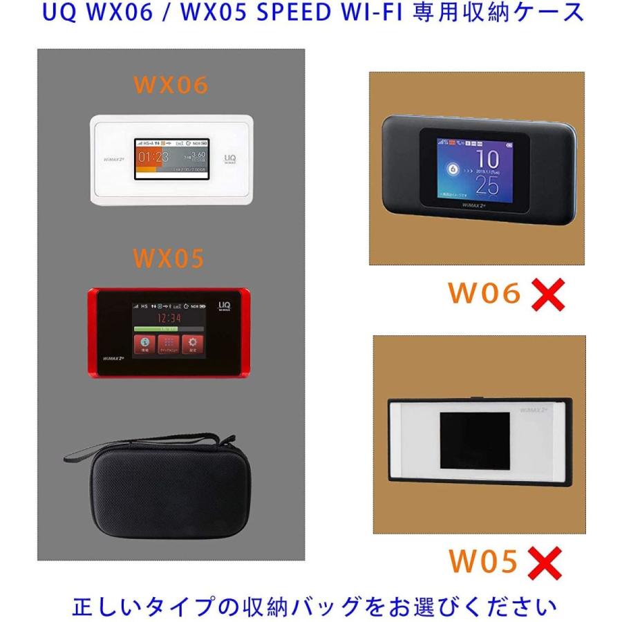 用の UQ WX06 WX05 Speed Wi-Fi NEXT クレードル 対応 新品入荷 モバイルルータ 収納ケース 専用保護 -waiyu