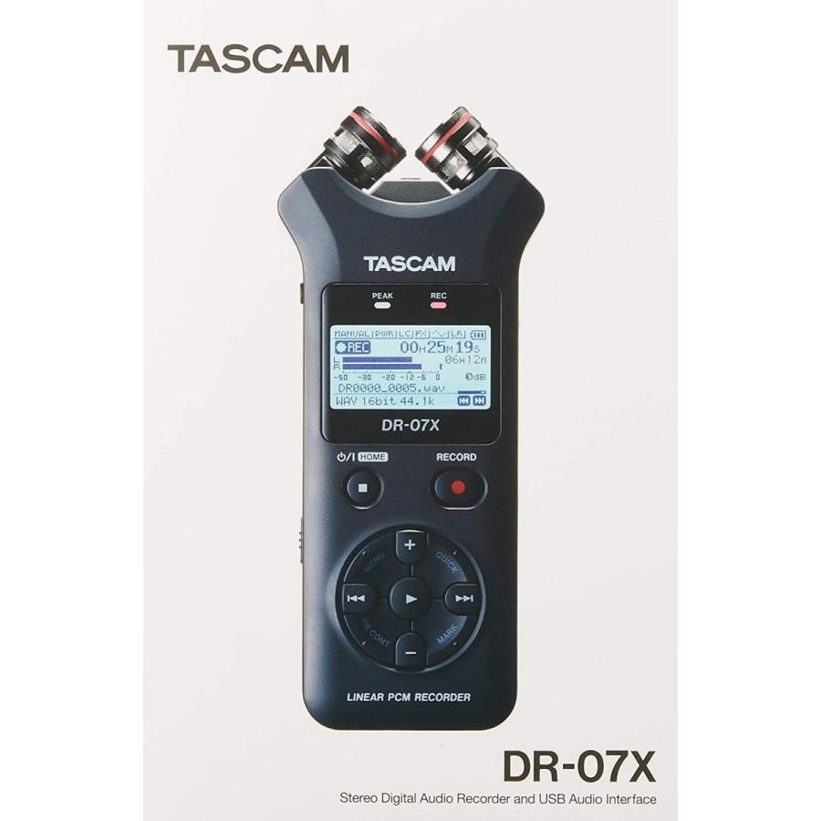 TASCAM タスカム - USB オーディオインターフェース搭載 ステレオ リニアPCMレコーダー DR-07X TASCAM タスカム USB オーディオインターフェース搭載 ステレオ リニアPCMレコーダー DR 07X