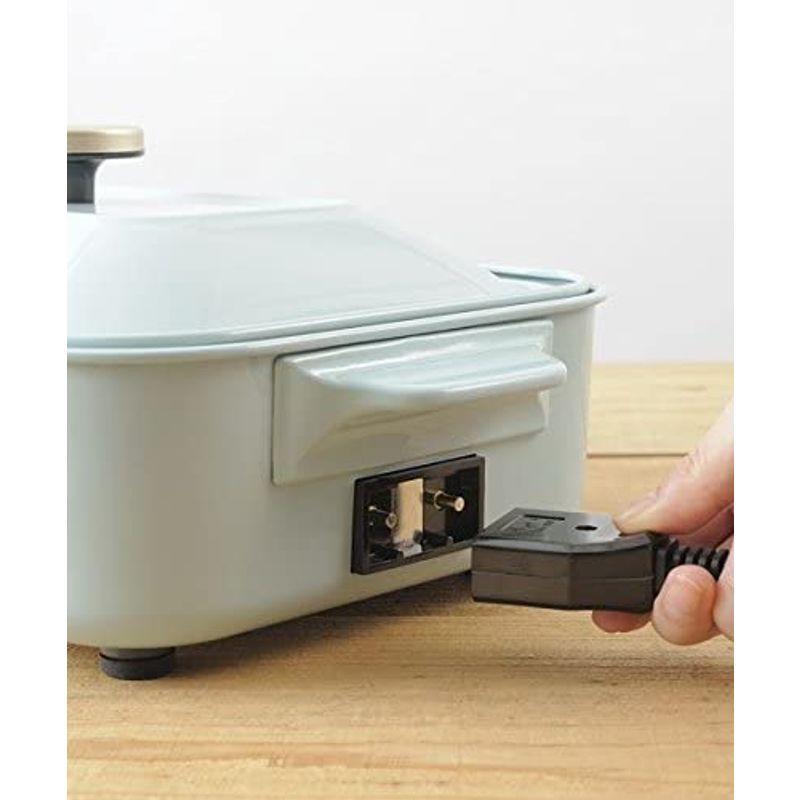 Million Blue 本体 Bruno キッチン家電 プレート2種 たこ焼き 付き Million ブルーノ ブルーグレー Gray コンパクトホットプレート キッチンクロス Blue Got 平面