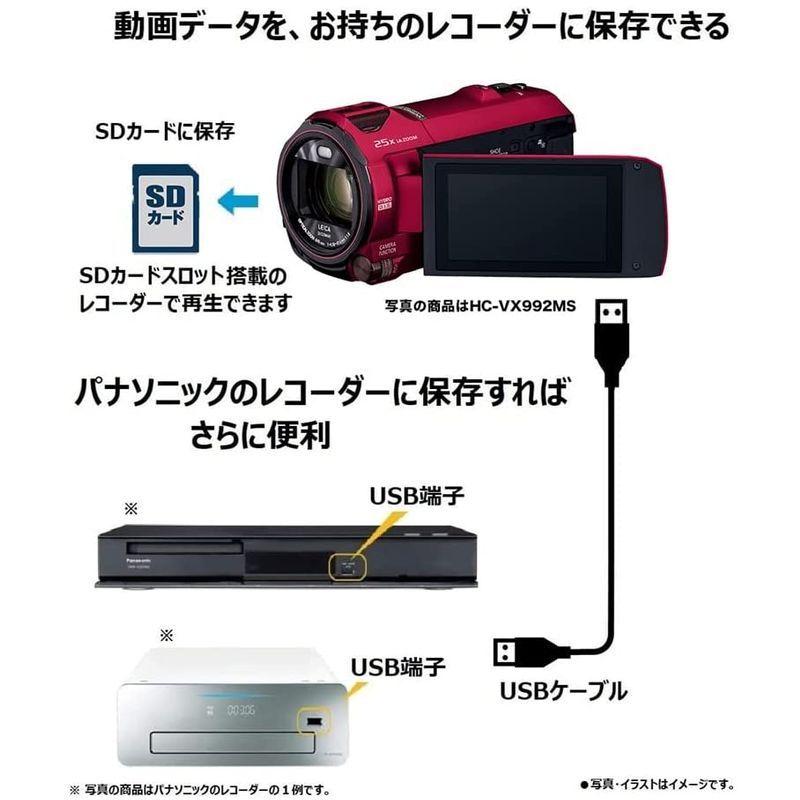 パナソニック 4K ビデオカメラ 64GB 光学20倍ズーム アーバンレッド HC-VX992MS-R     商品情報    パナソニック 4K ビデオカメラ 64GB 光学20倍ズーム アーバンレッド HC-VX992MS-R