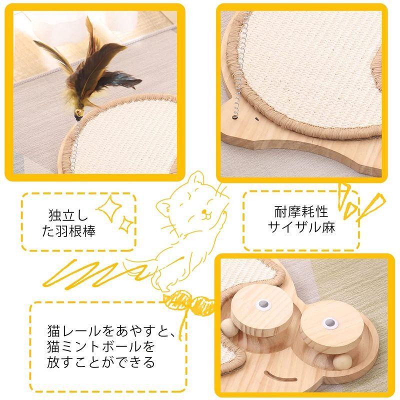 新商品 新型 猫研爪ぎ 天然サイザル麻 人気 広いエリア研爪ぎ ペットのおもちゃ 木製 猫のおもちゃ 耐久性のある猫ひっかきパッド 木製のボール 孤独を減 Api Tokomobile Co Id