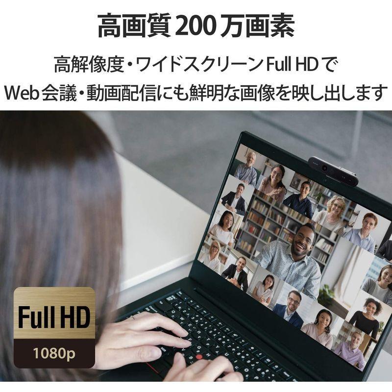 最新のデザイン エレコム Webカメラ Ucam Cffbbk 0万画素 フルhd 1080p 30fps Windows Hello顔認証対応 マ Recomenda Co