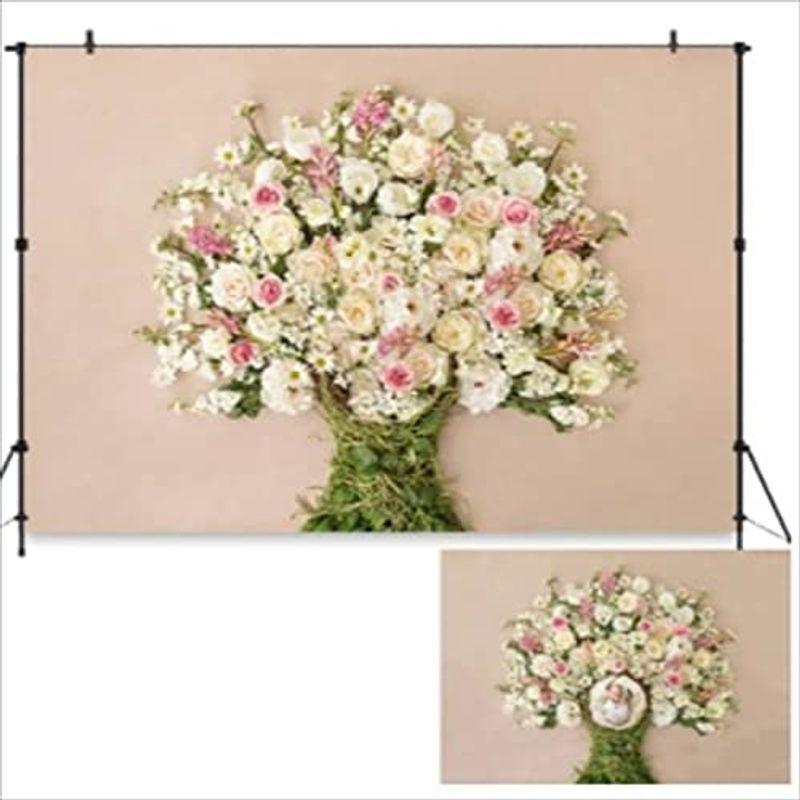 ニューボーンフォト 撮影用背景 写真スタジオ ベビー 新生児写真 装飾 デコレーション ツリー フラワー ツリー 赤ちゃん ビニール ポリエ
