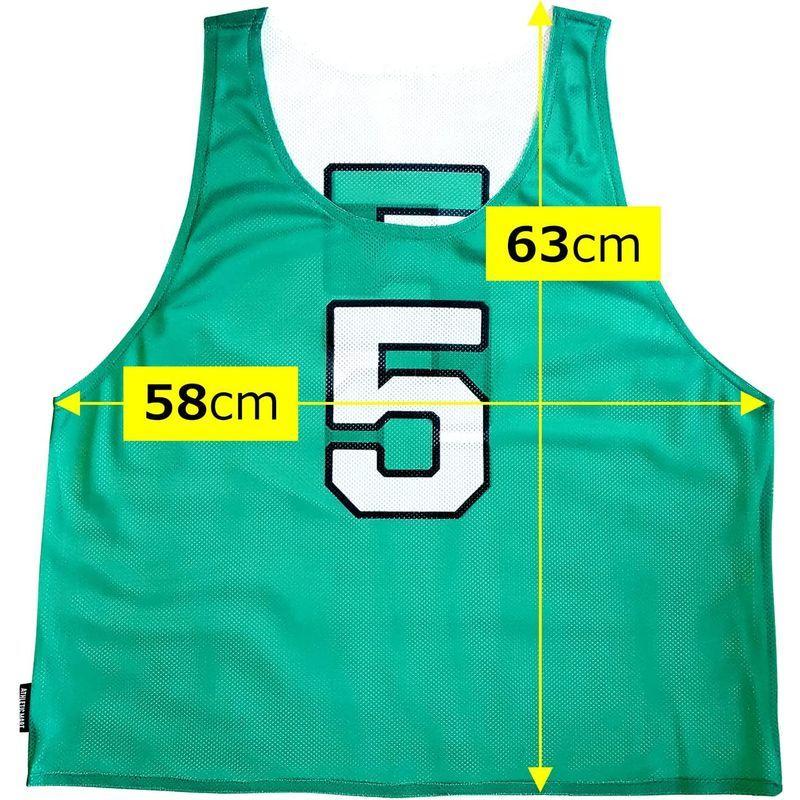 ATHLETIC MART ビブス(リバーシブル)1?12番 裏表/前後ろ番号付 12枚セット収納メッシュバッグ付全4カラー ビブス男女フリ ATHLETIC MART ビブス リバーシブル 12番 裏表/前後ろ番号付 12枚セット収納メッシュバッグ付全4カラー ビブス男女フリ