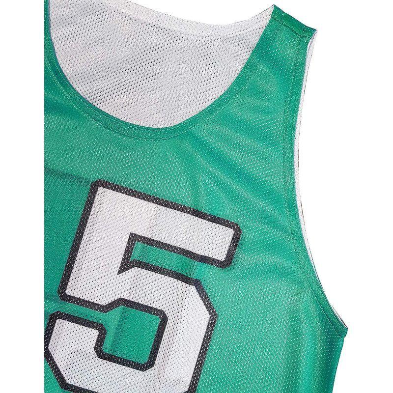 ATHLETIC MART ジュニア用ビブス(リバーシブル) 1?12番 裏表前後ろ番号あり 12枚セット収納メッシュバッグ付グリーン ピン ATHLETIC MART ジュニア用ビブス リバーシブル 12番 裏表前後ろ番号あり 12枚セット収納メッシュバッグ付グリーン ピン