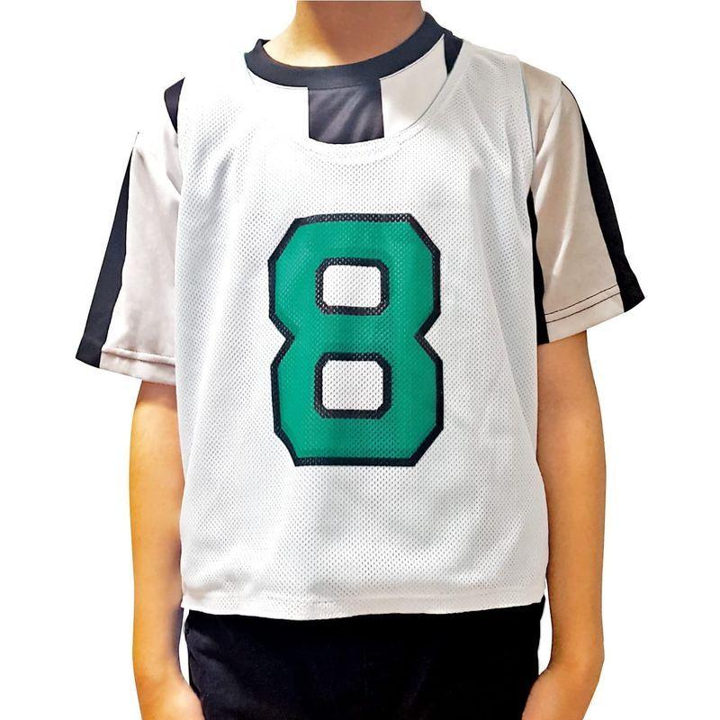 ATHLETIC MART ジュニア用ビブス(リバーシブル) 1?12番 裏表前後ろ番号あり 12枚セット収納メッシュバッグ付グリーン ピン ATHLETIC MART ジュニア用ビブス リバーシブル 12番 裏表前後ろ番号あり 12枚セット収納メッシュバッグ付グリーン ピン