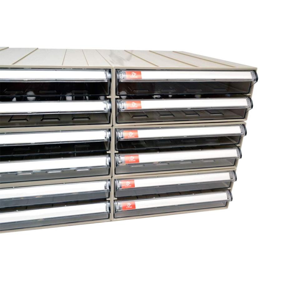 A4用紙 1列2段 連結式 何個でも連結可能 パーツキャビネット 部品 収納