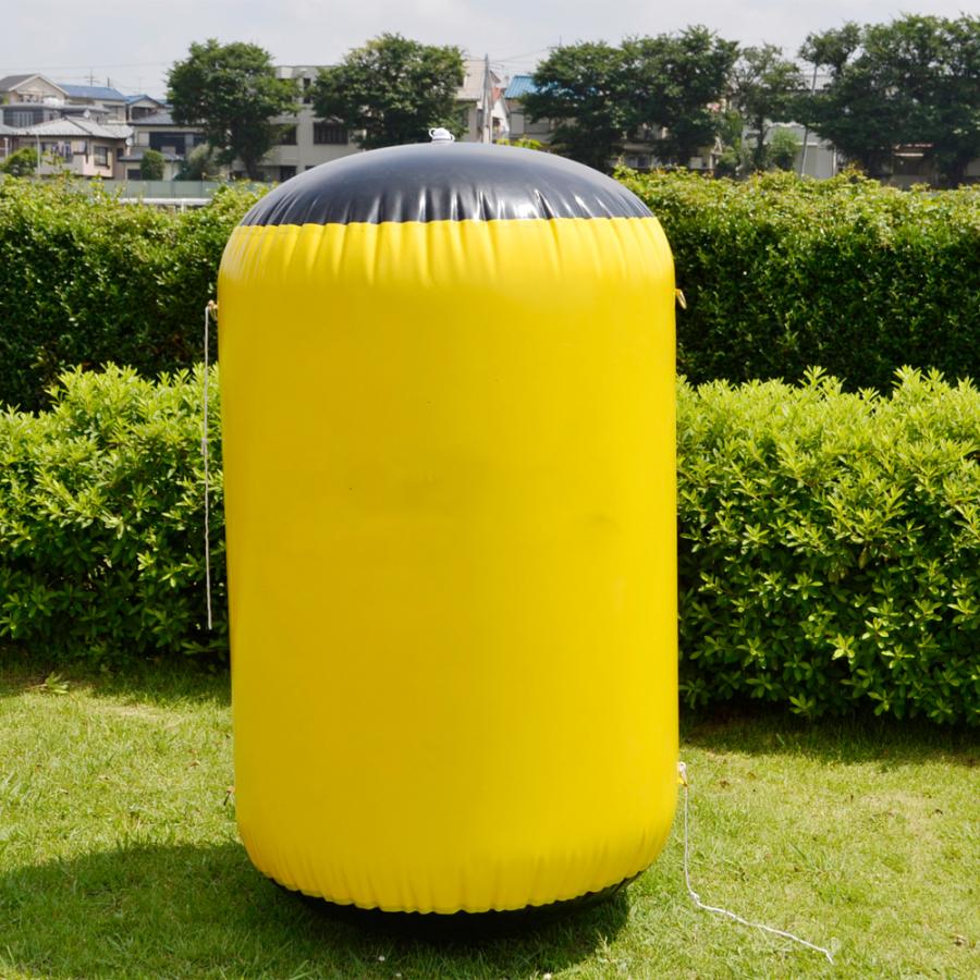 エアーバンカー エアーバリケード サバゲー 水鉄砲サバゲー ペイントボール 遮蔽物 インフレータブル式 (円柱 黒黄) サバゲー エアーバンカー エアーバリケード 水鉄砲サバゲー ペイントボール 遮蔽物 商品説明 宅急便 返品