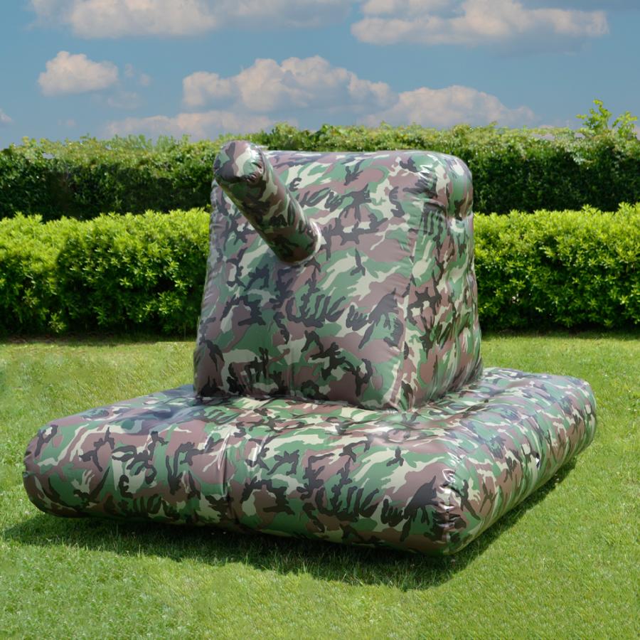 超特盛ミラクルプライス エアーバンカー エアーバリケード サバゲー 水鉄砲サバゲー ペイントボール 遮蔽物 インフレータブル式 (戦車 迷彩柄) 【NA1953630086】(69819円)