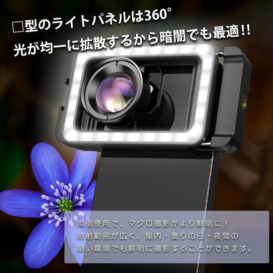 スマホ用レンズ マクロレンズ スマホマクロレンズ 接写レンズ HD100mm