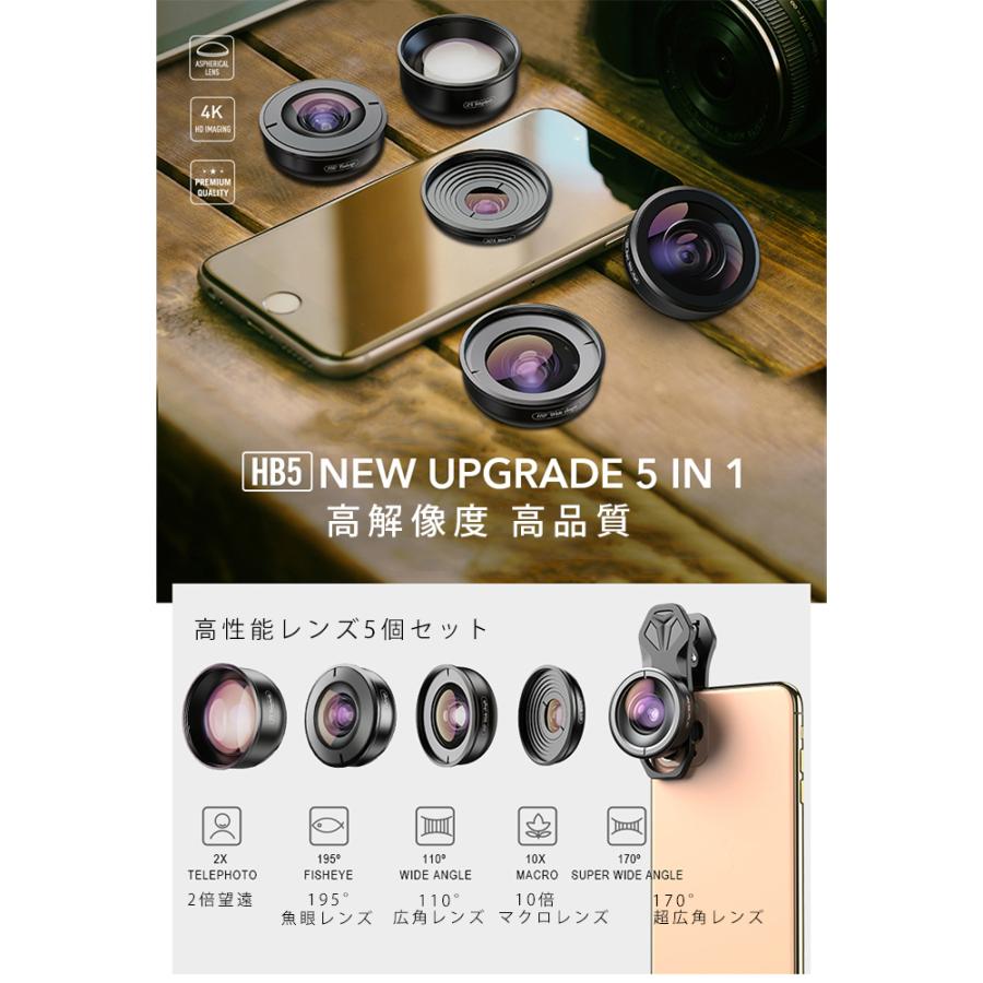 スマホレンズ Apexel レンズ HD版 スマートフォン用レンズ 10倍