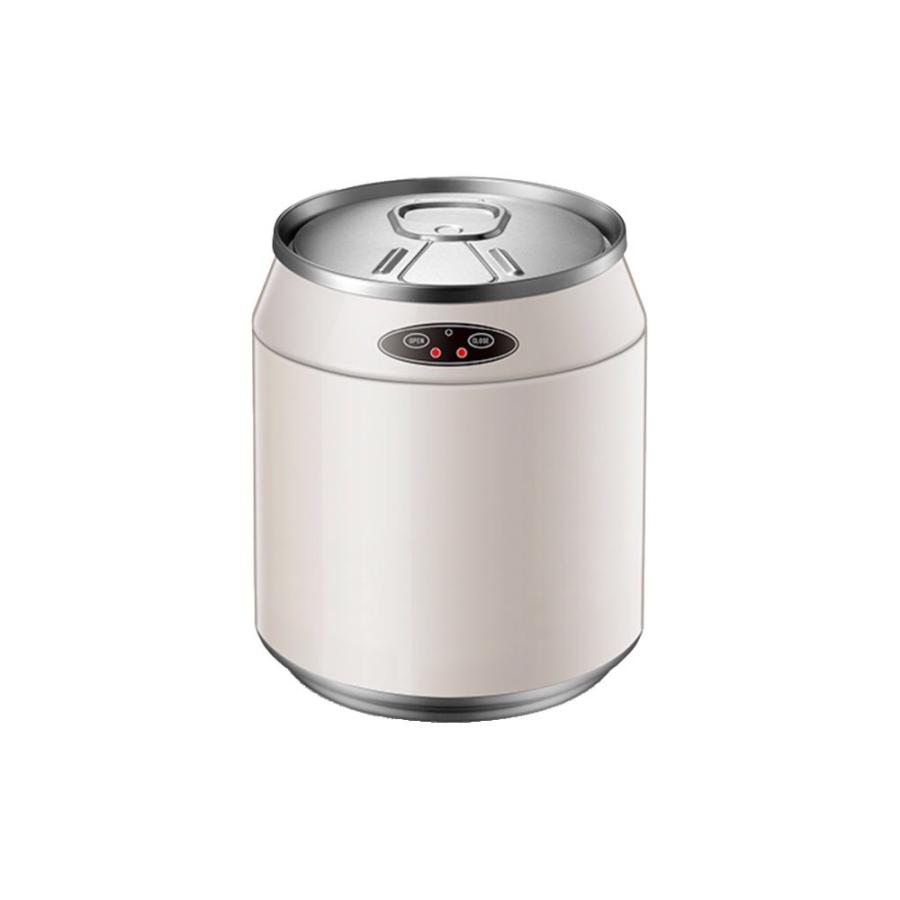 蓋付き ゴミ箱 缶型 自動開閉式ゴミ箱 センサー全自動開閉 ホワイト 容量6L ゴミ箱 缶型 自動開閉式ゴミ箱 オート開閉 センサー全自動開閉