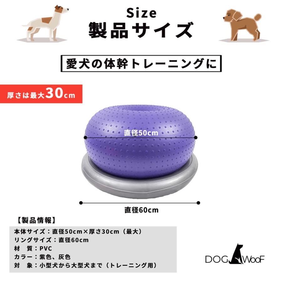 バランスボール 犬 ペット ベースリング付属 ドッグバランスボール