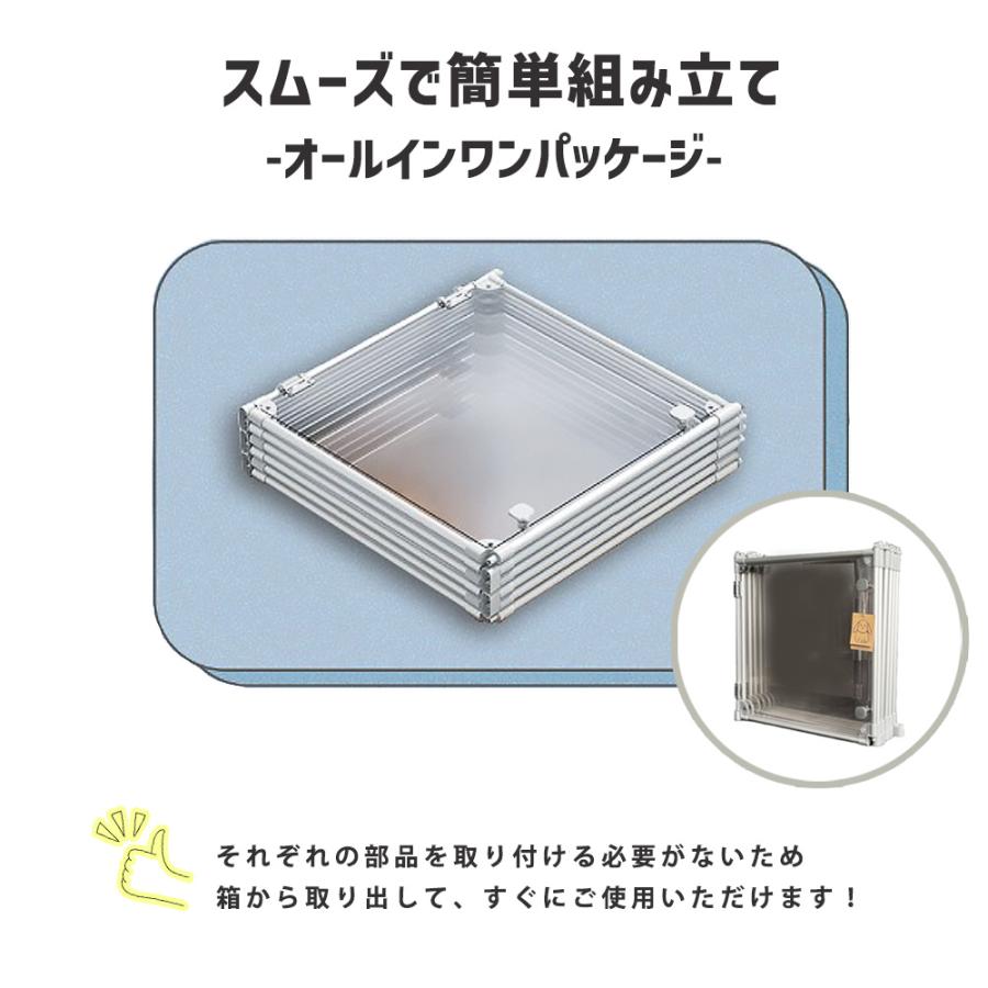 ペットフェンス ペットサークル 透明 クリアサークル 犬 小動物