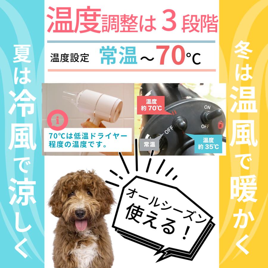メトロ社製ブロワー　クイックドライヤー　ペットドライヤー ペットドライヤー ブロワー 温風も出る 大風量 業務用 犬 ドライヤー